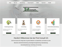 Tablet Screenshot of first-consult.de